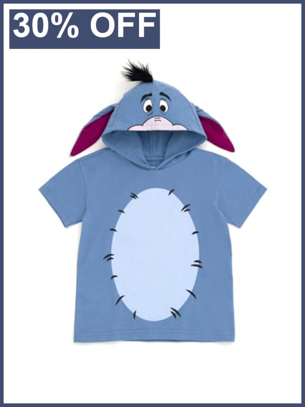 Disney Family Cosplay Hooded T-Shirt 100% Cotton